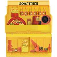 Premier Valve & Electrical Deluxe Lockout Station, Thermoplastic Padlocks, 32 Padlock Capacity, Padlocks Included Sidevic Inc.