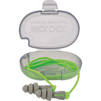 Alphas Reusable Earplugs, Corded, Bulk - Plastic Case, 27 dB NRR, One-Size Sidevic Inc.