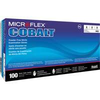 Gants d'examen d'usage multiple Microflex Cobalt N19, T-petit, Nitrile, 3,9 mils, Sans poudre, Bleu, Classe 2 Sidevic Inc.