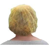 Bouffant Caps, Polypropylene, 21", Yellow Sidevic Inc.