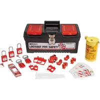 Electrical Lockout Tagout Kit with Nylon Safety Lockout Padlocks in Toolbox, Electrical Kit, 33 Components Sidevic Inc.