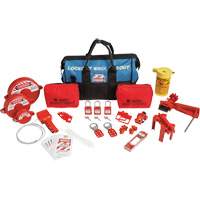 Lockout Tagout Kit with Nylon Safety Lockout Padlocks in Duffel Bag, Electrical/Valve Kit, 31 Components Sidevic Inc.