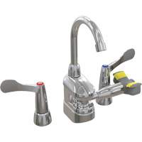 Swing-Activated Faucet/Eyewash with Wristblade Faucet Valves, Sink Mount Installation Sidevic Inc.