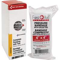SmartCompliance&reg; Refill Compress Pressure Bandage with Ties, 4" L x 4" W Sidevic Inc.