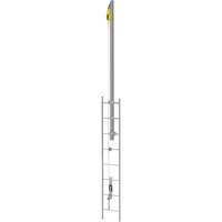 Latchways&reg; Vertical Ladder Lifeline with SRL Ladder Extension Post Kit, Stainless Steel Sidevic Inc.