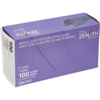 Medical Grade Disposable Gloves, X-Large, Nitrile, 6-mil, Powder-Free, Black, Class 2 Sidevic Inc.