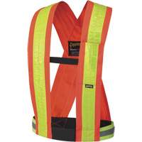 5593 Bretelles de s&eacute;curit&eacute;, Orange haute visibilit&eacute;, Couleur r&eacute;fl&eacute;chissante Jaune, Taille unique Sidevic Inc.