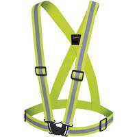5497 Bretelles de s&eacute;curit&eacute;, Jaune lime haute visibilit&eacute;, Couleur r&eacute;fl&eacute;chissante Argent, Taille unique Sidevic Inc.