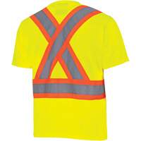 6991 Chandail de s&eacute;curit&eacute; en il-de-perdrix, Polyester, 3T-Grand, Jaune lime haute visibilit&eacute; Sidevic Inc.