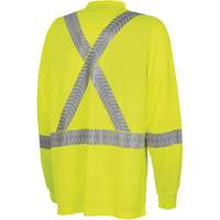 6905A Chandail de s&eacute;curit&eacute; &agrave; manches longues ultra respirant et ultra frais, T-petit, Jaune lime haute visibilit&eacute; Sidevic Inc.