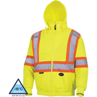 6925 Chandail &agrave; capuche, T-petit, Jaune haute visibilit&eacute; Sidevic Inc.