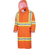 5630 Manteau long imperm&eacute;able The Rock 300D, Polyester, Petit, Orange haute visibilit&eacute; Sidevic Inc.