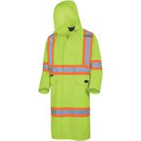 5631 Manteau long imperm&eacute;able The Rock 300D, Polyester, Petit, Jaune lime haute visibilit&eacute; Sidevic Inc.