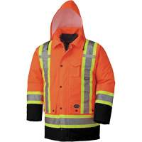 5020BB Manteau de s&eacute;curit&eacute; 7 en 1 imperm&eacute;able, Orange haute visibilit&eacute;, 2T-Grand Sidevic Inc.
