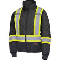 5017 Quilted Freezer Jacket, Polyester, Black, X-Small Sidevic Inc.