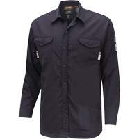 7742 FR-Tech&reg; Flame-Resistant Safety Shirt, Small, Navy Blue Sidevic Inc.