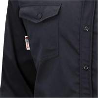 7742 FR-Tech&reg; Flame-Resistant Safety Shirt, Small, Navy Blue Sidevic Inc.