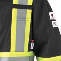 7702BKT Combinaison FR-Tech contre les arcs, Taille 40 (grand taille), Noir, 10 cal/cm² Sidevic Inc.