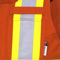 7712 FR-Tech&reg; Flame-Resistant Overalls, Small, High Visibility Orange Sidevic Inc.