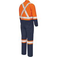 7702BB Combinaison de s&eacute;curit&eacute; FR-Tech 2 tons, Taille 36, Bleu marin/Orange, 10 cal/cm² Sidevic Inc.