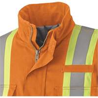 5533 Flame-Resistant Safety Parka, Small, High Visibility Orange, 58 cal/cm² Sidevic Inc.
