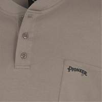 331 FR Interlock Henley Shirt, Small, Beige Sidevic Inc.