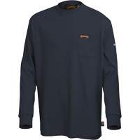 333 Flame-Resistant Long-Sleeved Shirt, Small, Navy Blue Sidevic Inc.