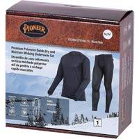 D2200A Ensemble de sous-v&ecirc;tements &agrave; s&eacute;chage rapide et &eacute;vacuation de l'humidit&eacute; de premi&egrave;re qualit&eacute;, Hommes, T-petit, Noir Sidevic Inc.