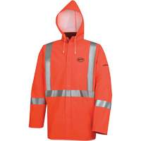 576J Veste de pluie ignifuge haute visibilit&eacute;, Petit, Orange haute visibilit&eacute; Sidevic Inc.