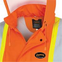 5892PKT Veste de s&eacute;curit&eacute; imperm&eacute;able &agrave; haute visibilit&eacute; ignifuge, T-petit, Orange haute visibilit&eacute; Sidevic Inc.