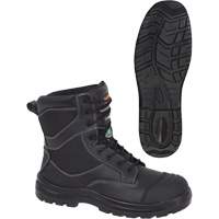 1050 Bottes de s&eacute;curit&eacute; composites noires, Cuir, Taille 14, Imperm&eacute;able Sidevic Inc.
