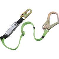 SA-5402-6A Shock Absorbing Lanyard, 6', Rebar Hook Center, Snap Hook Leg Ends, Polyester Sidevic Inc.