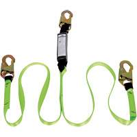 SA-54000-4 Shock Absorbing Lanyard, 4', Snap Hook Center, Snap Hook Leg Ends, Polyester Sidevic Inc.