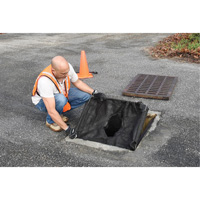 Square Ultra-Drain Guard&reg; Catch Basin Insert with Overflow Port, Oil & Sediment, 16" - 28" L x 20" - 36" W Sidevic Inc.