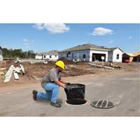 Round Ultra-Drain Guard&reg; Catch Basin Insert with Overflow Port, Oil & Sediment, 22" - 25" L x 22" - 25" W Sidevic Inc.