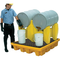 Ultra-Drum Rack 2-Drum Containment System without Drain, 53" L x 53" W x 44.8" H, 1500 US gal. Capacity Sidevic Inc.