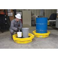 Ultra-Drum Tray&reg; with Grating, 32" L x 32" W x 8.1" H, 21.1 US gal. Spill Capacity Sidevic Inc.