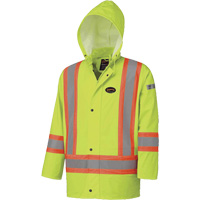 5894 Veste imperm&eacute;able r&eacute;sistant &agrave; la flamme, 2T-Grand, Jaune lime haute visibilit&eacute; Sidevic Inc.