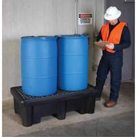 Ultra-Spill Pallet mod&egrave;le &eacute;conomique, 2 barils, Capacit&eacute; de d&eacute;versement 66 gal. US, 53" x 29" x 16,5" Sidevic Inc.