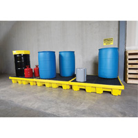 4-Drum Nestable Ultra-Spill Pallet&reg;, 66 US gal. Spill Capacity, 51" x 51" x 10" Sidevic Inc.