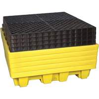 4-Drum Nestable Ultra-Spill Pallet&reg;, 66 US gal. Spill Capacity, 51" x 51" x 10" Sidevic Inc.