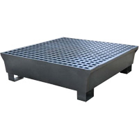 4-Drum Steel Ultra-Spill Pallet&reg;, 68 US gal. Spill Capacity, 49.1" x 47.1" x 10.9" Sidevic Inc.