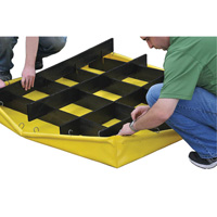 4-Drum Flexible Ultra-Spill Pallet&reg;, 66 US gal. Spill Capacity, 48" x 48" x 7" Sidevic Inc.