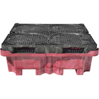 4-Drum Ultra-Spill King&reg; Drum Spill Pallet, 85 US gal. Spill Capacity, 51" x 51" x 17.5" Sidevic Inc.