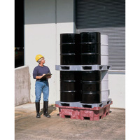 4-Drum Ultra-Spill King&reg; Flat Deck Spill Pallet, 85 US gal. Spill Capacity, 51" x 51" x 17.5" Sidevic Inc.