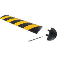 Speed Bump Kit, Rubber, 4' L x 11" W x 2" H Sidevic Inc.