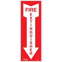Enseigne Fire Extinguisher, 5" x 14", Vinyle, Anglais avec pictogramme Sidevic Inc.