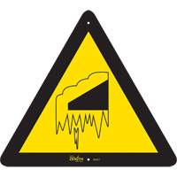 Enseigne de s&eacute;curit&eacute; conforme &agrave; la CSA -Falling Snow/Ice, 12" x 12", Aluminium, Pictogramme Sidevic Inc.