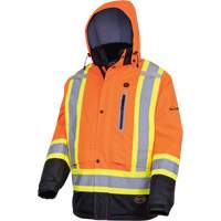 5407 Manteau de s&eacute;curit&eacute; imperm&eacute;able, isol&eacute;e et chauff&eacute;e, Hommes, Petit, Orange haute visibilit&eacute; Sidevic Inc.