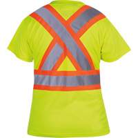 6949 T-shirt de s&eacute;curit&eacute; en il-de-perdrix pour femme, Polyester, T-petit, Jaune lime haute visibilit&eacute; Sidevic Inc.